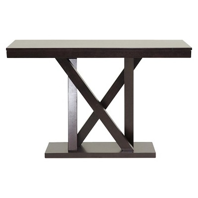 Everdon Dark Brown Modern Wood Console Table