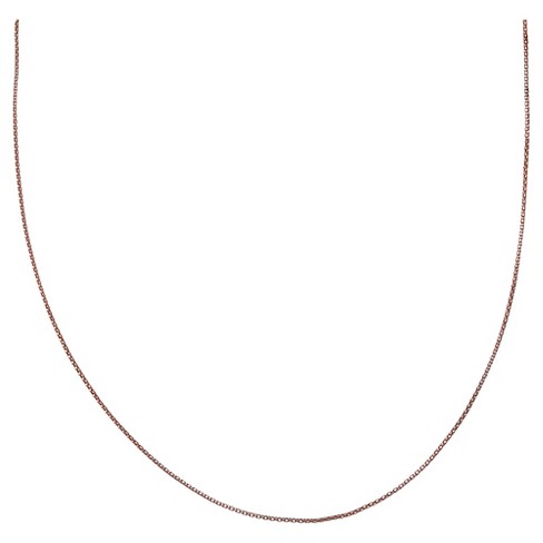 Women's Rose Two-Tone Popcorn Chain in Sterling Silver - Rose/Silver (18") - image 1 of 1