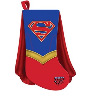 Kurt Adler Christmas Stocking, Printed Applique, Supergirl Cape, 19" - 1 of 1