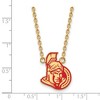 Black Bow Jewelry 14k Yellow Gold Plated Sterling Silver Ottawa Senators NHL Necklace 18 Inch - 2 of 4