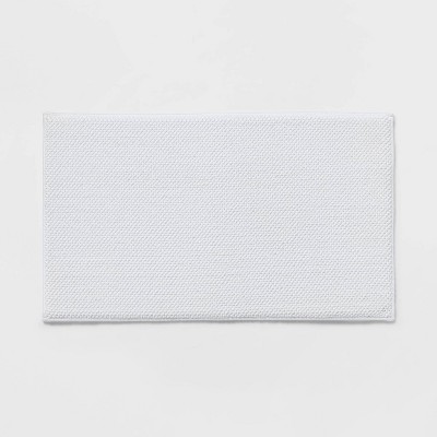 Oxford Superblend White Bath Rug 21x34 , 1600 GSM (26 oz) w/ Latex Backing (C5481-Ltx)