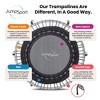 JumpSport 350i 39" Fitness Trampoline and Handle Bar Bundle, 30 Adjustable Bungees, Stable No-Tip Arched Legs, and 60 Day Streaming Trial - 2 of 4
