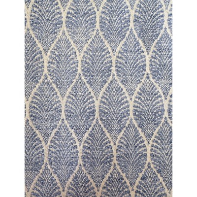 Indigo and White Floral Pattern Indoor Outdoor Pillow 25"