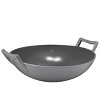 Bruntmor 14" Nonstick Enamel Cast Iron Skillet Pan With Large Loop Handles - Gray - image 4 of 4