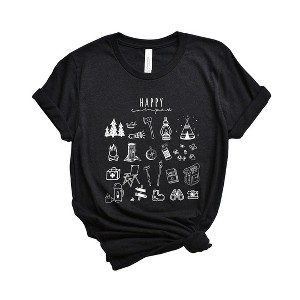 Simply Sage Market Women's Happy Camper Collage Short Sleeve Graphic Tee - 1 of 4