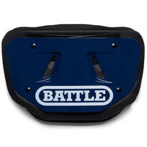 Battle Sports Youth Team Color Back Plate with BATTLE Logo - Navy/White - 1 of 1