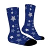 Silver Stars Women Printed Crew Socks Funny Funky Socks Soft Polyester Novelty Gifts for Artists Men - 3 of 4