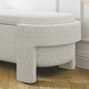 Linen Upholstered Storage Bench with Large Hidden Compartment, Comfortable Foam Cushion Seat for Bedroom, Living Room - 4 of 4