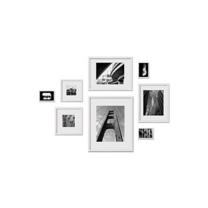 Haus and Hues Dover Gallery Wall Frame Set with Real Glass and Mat - 1 of 4