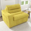 Vynxaria Bean Bag Seats - Yellow Modern Floor Lounge Chair with Left Armrest - 4 of 4