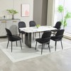 DYHOME Dining Chairs Modern Kitchen Chairs Set of 6, PU Leather Restaurant Chairs - 2 of 4
