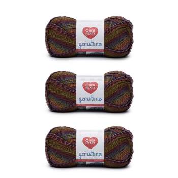 Red Heart Roll with It Melange Curtain Call Yarn - 3 Pack of 150g/5.3oz -  Acrylic - 4 Medium (Worsted) - 389 Yards - Knitting/Crochet