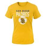 MLB San Diego Padres Boys' Long Sleeve Twofer Poly Hooded Sweatshirt - XS