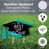 Big Dot of Happiness Teal Grad Class of 2025 Outdoor Decorations - Graduation Yard Signs - Set of 8 - 3 of 4
