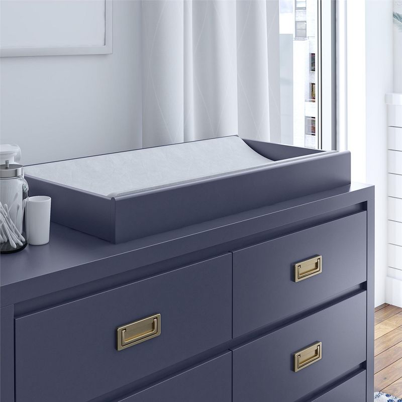 Little Seeds Monarch Hill Haven Changing Table Topper for Dresser, Navy, 4 of 5