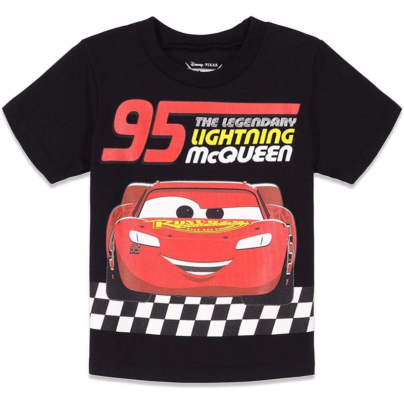 Disney Pixar Cars Lightning McQueen 3 Pack Graphic T-Shirts Little Kid, 3 of 10