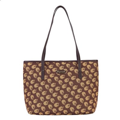 Signare USA Jane Austen Oak Shoulder Tote Bag