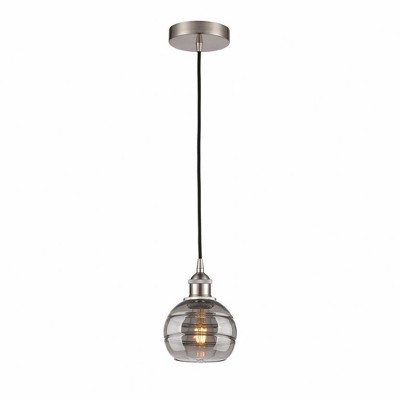 Rochester - 1 Light Cord Hung Mini Pendant In Industrial Style-7.88 Inches Tall and 5.88 Inches Wide