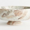 Plum & Post Josephine Footed Bowl - Brown/White Marble - Elegant Design - 4 of 4