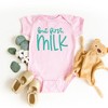 The Juniper Shop But First Milk Baby Bodysuit - 18mo - Pink - 2 of 2