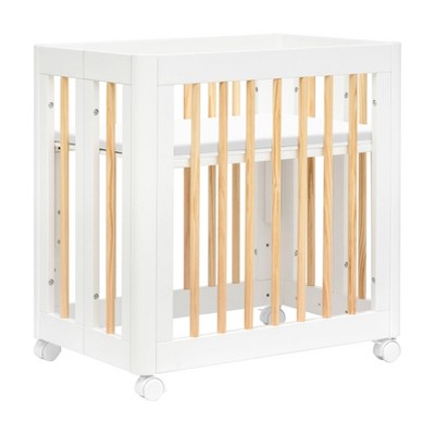 Yuzu White and Natural 8-in-1 Convertible Crib with All-Stages Conversion Kits