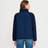 Lands' End Women's Mixed Media High Pile Fleece Jacket - 2 of 4