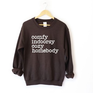 Comfy Indoorsy Cozy Homebody - Women's Graphic Sweatshirt - 1 of 4