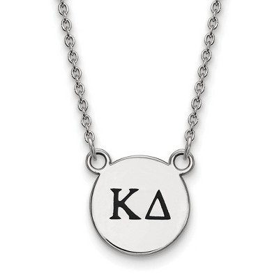 Black Bow Jewelry Sterling Silver Kappa Delta Greek Life Necklace 18 Inch