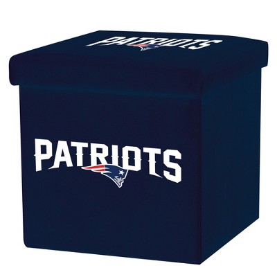 NFL Franklin Sports New England Patriots Storage Ottoman with Detachable Lid