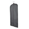 J&V TEXTILES Garment Bags for Clothes Storage, 6 Pack, Black and Beige, Suit Bags with Clear Window - 4 of 4