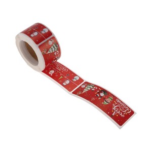 Unique Bargains Christmas Stickers for Ceramic Glass Metal Paper Plastic Peel Santa Snowman Penguins Matte Paper 1Pcs - 1 of 4