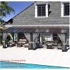 ALAULM 10’ x 28’ Wall Mount Gazebo Outdoor Pergola, Lean to Gazebo Canopy Awnings with Sloped Roof and Steel Frame - 4 of 4