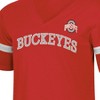 NCAA Ohio State Buckeyes Women's Mesh Trim V-Neck T-Shirt - 3 of 3