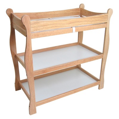 sleigh style changing table