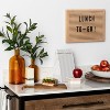 Wooden Lazy Susan with Metal Trim Brown/Black - Hearth & Hand™ with Magnolia - 3 of 3