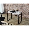 Sapphtopaz Home Office Desks Computer Desk Metal Sled Base Writing Desk Gaming Desk Office Desk for Home Office - 2 of 4