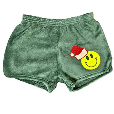 Girl Smiley Santa Hat Shorts - Made with Love and Kisses