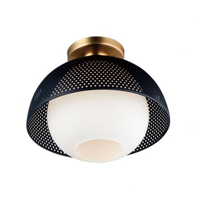 Maxim Lighting Perf 1 - Light Flush Mount in  Black/Satin Brass