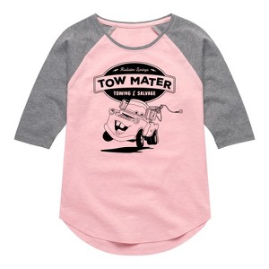Girls' - Cars -  Shirt Tail Raglan Graphic T-shirt - 1 of 4