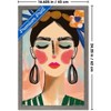 Trends International Reinders: Portraits - Spring Lady Framed Wall Poster Prints Barnwood Framed Version 14.725" x 22.375" - 3 of 4