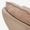 Norman, Upholstered Swivel Lounge Chair,30.31" W x 31.69" D x 32.68" H, khaki - 2 of 4