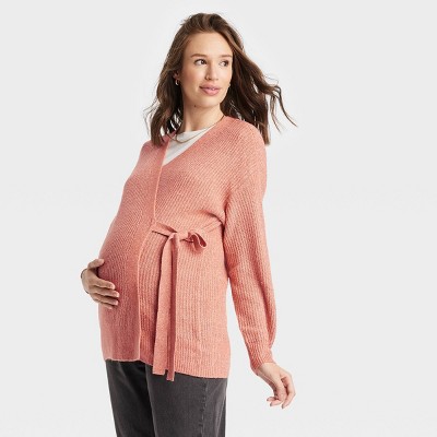 Mother Bee Maternity 2 Pack Maternity Draped Spring Cardigan Plus 