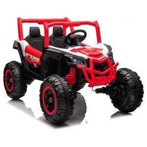 2 Seater Ride on Car for Kids, 24V Powered Electric Off-Road UTV Ride Toy - 1 of 4
