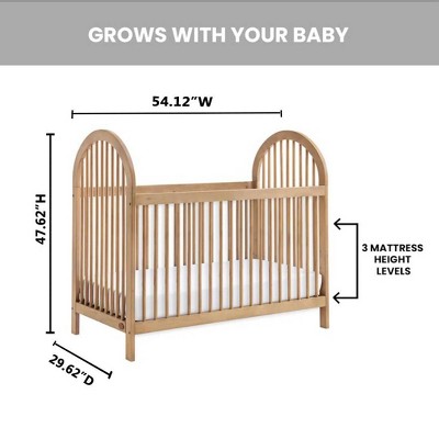 Honey Wood 3-in-1 Convertible Island Crib