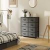 DOMETOUR Drawer Dresser for Bedroom, Fabric Storage Tower Tall Chest Organizer, Storage Cabinet Unit Bins Living Room Entryway Closet-Gray - 2 of 4