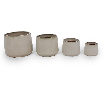 KTMBDW Plant Pots, Ceramic Planters with Drainage Holes,Nursery Planting Pot for Indoor Out Door Plants