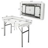 Karl Home  Portable Party 4 FT. Folding Ice Cooler Table with Removable Matching Skirt and Drain Hose - 2 of 4