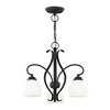 Livex Lighting Brookside 3 - Light Chandelier in  Black - 4 of 4