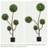 GDFStudio Ravel Modern 4FT Tall Artificial Boxwood Topiary Tree with Pot - 4 of 4