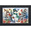 Briarwood Lane Winter Doormat 30x18 Indoor Outdoor Snowman and Birds For Winter Doormat - 2 of 4